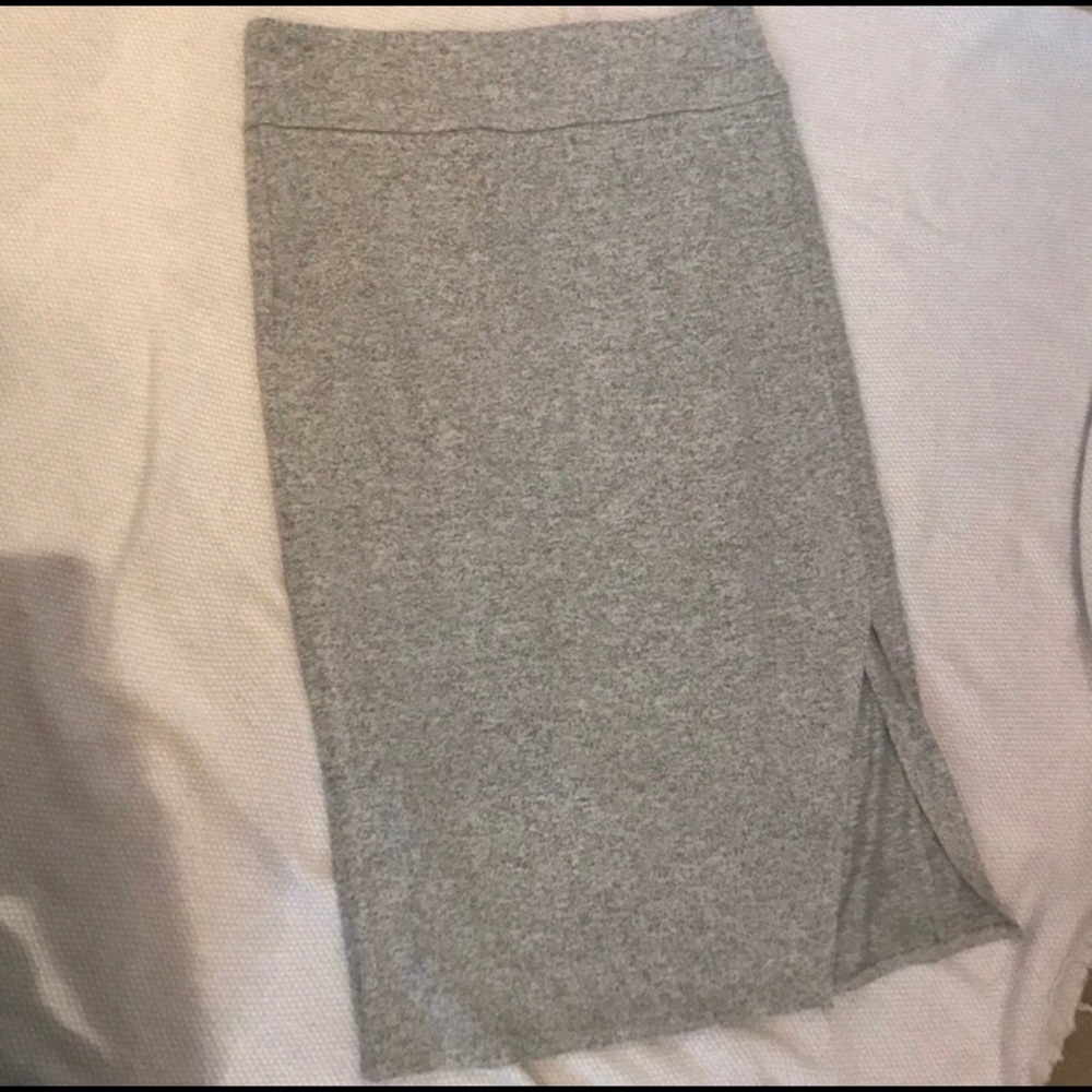 LOFT lounge line midi gray skirt size medium